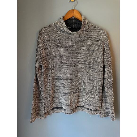 Madewell mock neck textured boxy sweater - Picture 1 of 6